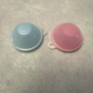 Lot of 2 Vintage Mini Tupperware Wonderlier Bowl Keychain